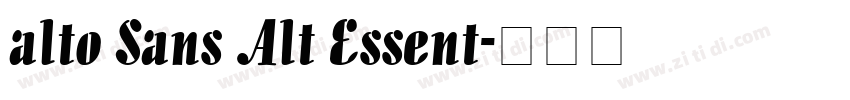 alto Sans Alt Essent字体转换